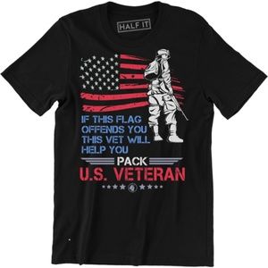 If This Flag Offends You This Vet Will T-shirt Tee